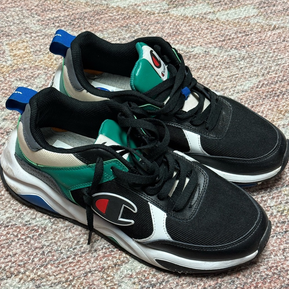 Champion Black and Green Athletic Shoes